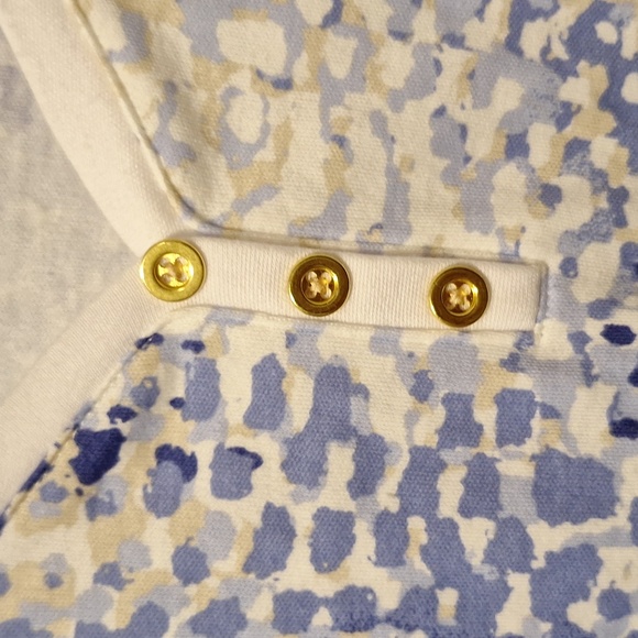 Karen Scott XL blue design Top - Picture 2 of 5